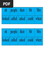 Blue Tricky Words