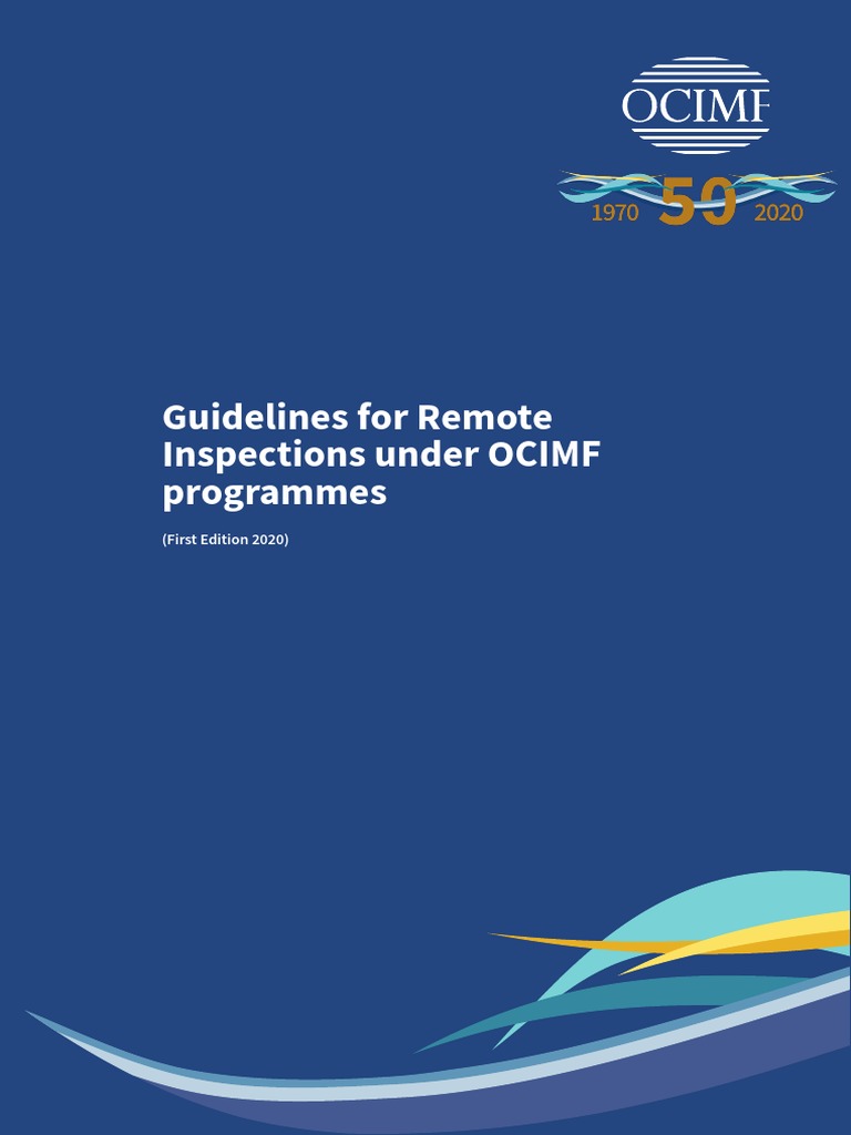 Remote Inspection Under OCIMF Programmes 18 August 2020 | PDF | Digital ...