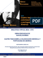 Cuatro Tesis Sobre La Colonizacion Española PDF