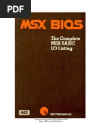 MSX Bios - Listing Part1 - Búsqueda