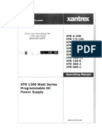 XANTREX XFR Series Instruction