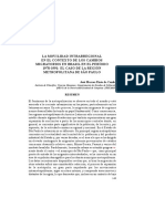 L A Movilidad Intrarregional Enelcontextodeloscambios Migratoriosenbrasilenelperíodo 1970-1991: El Caso de La R E G I Ó N Metropolitanadesãopaulo