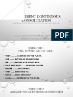 The Present Continuous Consolidation