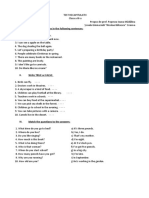 Test Recapitulativ Clasa A III-a