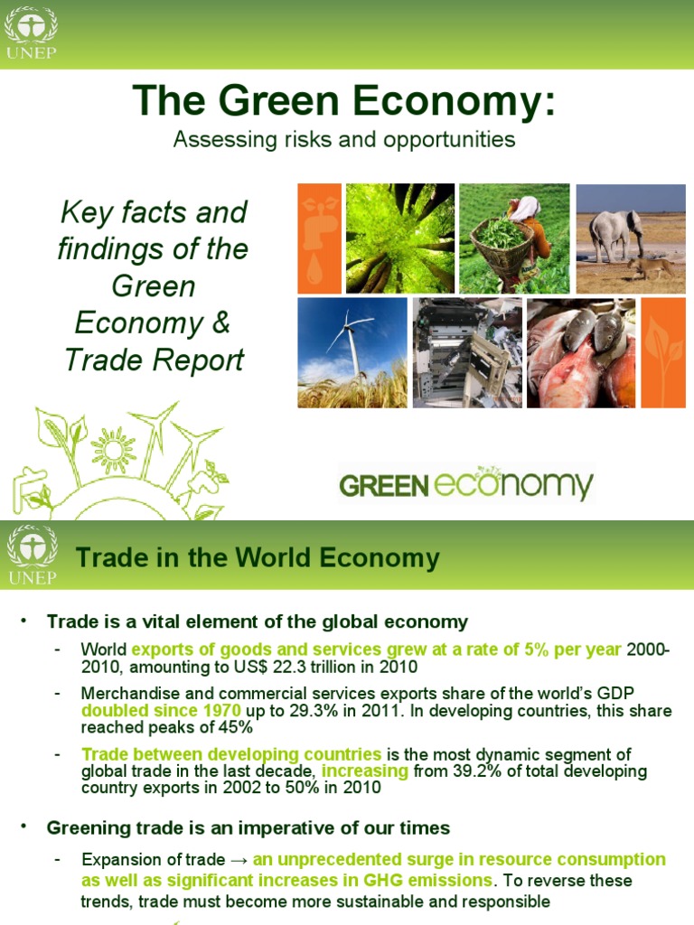 Key Facts and Findings of The Green Economy & Trade Report | PDF ...