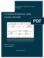 Roggiani Laura-La Memorizzazione Nella Musica Atonale PDF