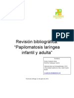 REVISIÓN BIBLIOGRAFICA PAPILOMATOSIS LARINGEA - Word