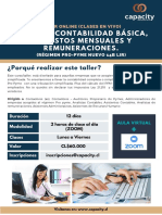 BROCHURE - TALLER CONTABILIDAD BASICA, IMPUESTOS MENSUALES Y REMUNERACIONES (1)