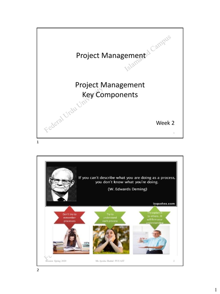 L# 2 - PM - Key Components | Download Free PDF | Project Management ...