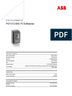 1SFA898107R7000 pstx72 600 70 Softstarter