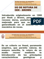 Criterio de Rotura de Hoek-Brown
