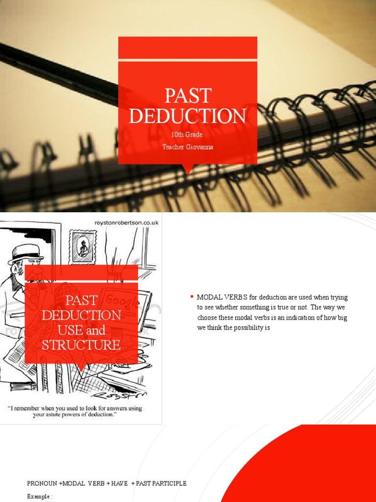 Past Deduction: 10th Grade Teacher Giovanna | PDF