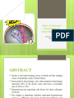 Effect of Untreated Hypertension On Hemorrhagic Stroke: Mendoza, Camille Rae R. Bmls Iv A