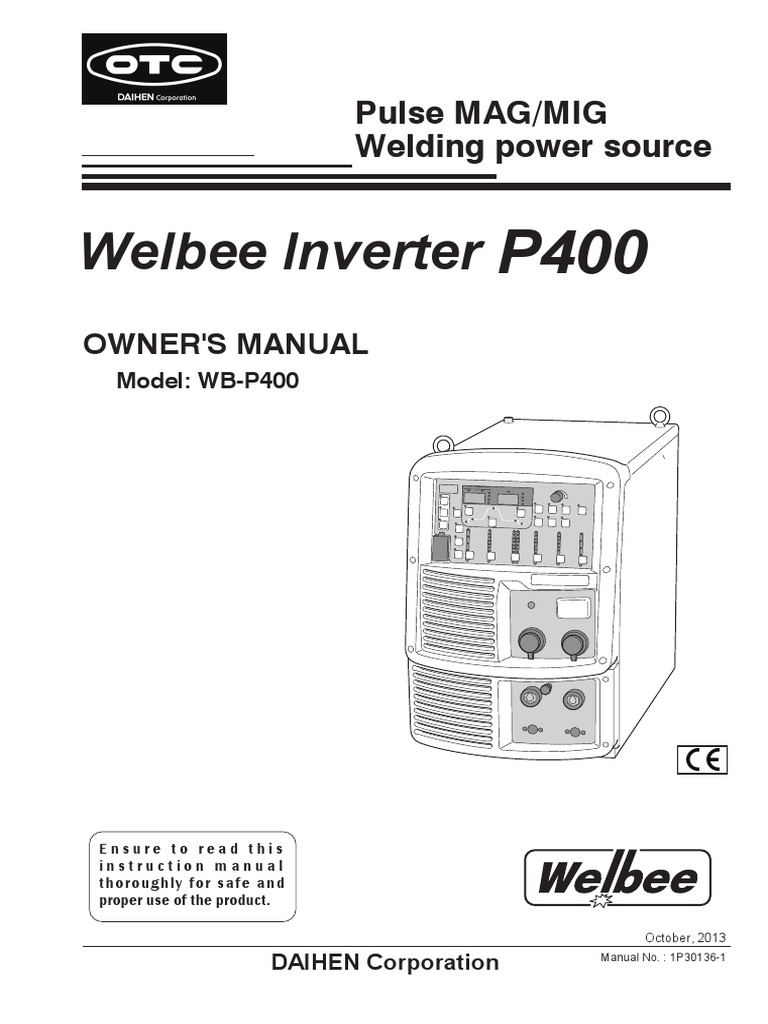 Welbee Inverter: Pulse MAG/MIG Welding Power Source | PDF