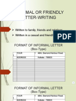 INFORMAL OR FRIENDLY LETTER-WRITING 2.ppsx