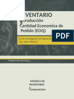 INVENTARIOS Introducción Cantidad Economica de Pedido (EOQ)