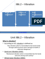 Unit IB6.2 - Vibration: What Is Vibration? Effects of Vibration Risk Assessment For Vibration