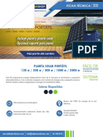 Planta Solar Portatil 2019