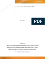 Resumen Aplicabilidad Del Presupuesto de Venta