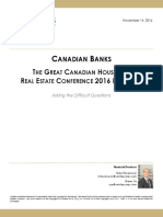 Canadian Banks Real Estate Conference Round Up - Nov.14.2016 Veritas