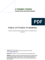 The Cobden Centre: Public Attitudes To Banking