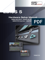 Hardware Setup Manual: Edius NX Pci-X / Edius NX Pci-E / Edius NX Express / Hdstorm