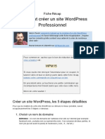 Fiche Recap Wordpress