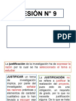 Sesión #9 - La Justificación