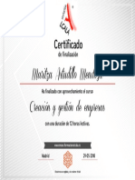 Certificado de 12 Horas de Creacion de Empresas PDF