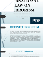 The International Law On Terrorism