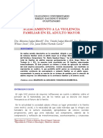 Acercamiento A La Violencia Familiar En El Adulto Mayor