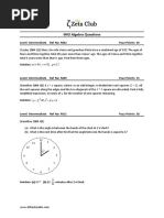 IMO Algebra Questions: Level: Intermediate Ref No: M02 Puzz Points: 10