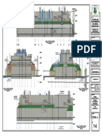 Planta de Tratamiento para Aguas Residuales Tanque 1 Alzados 1