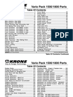 Vario Pack 1500/1800 Parts: Table of Contents Continued