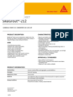 Sikagrout®-212: Product Data Sheet