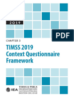 TIMSS 2019 Context Questionnaire Framework: International Study Center