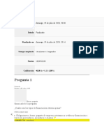 Examen Final de Finanzas con 10 preguntas y 100% de calificación