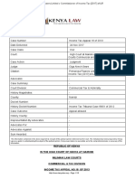 Republic of Kenya in The High Court of Kenya at Nairobi Milimani Law Courts Commercial & Tax Division Income Tax Appeal No.18 of 2013