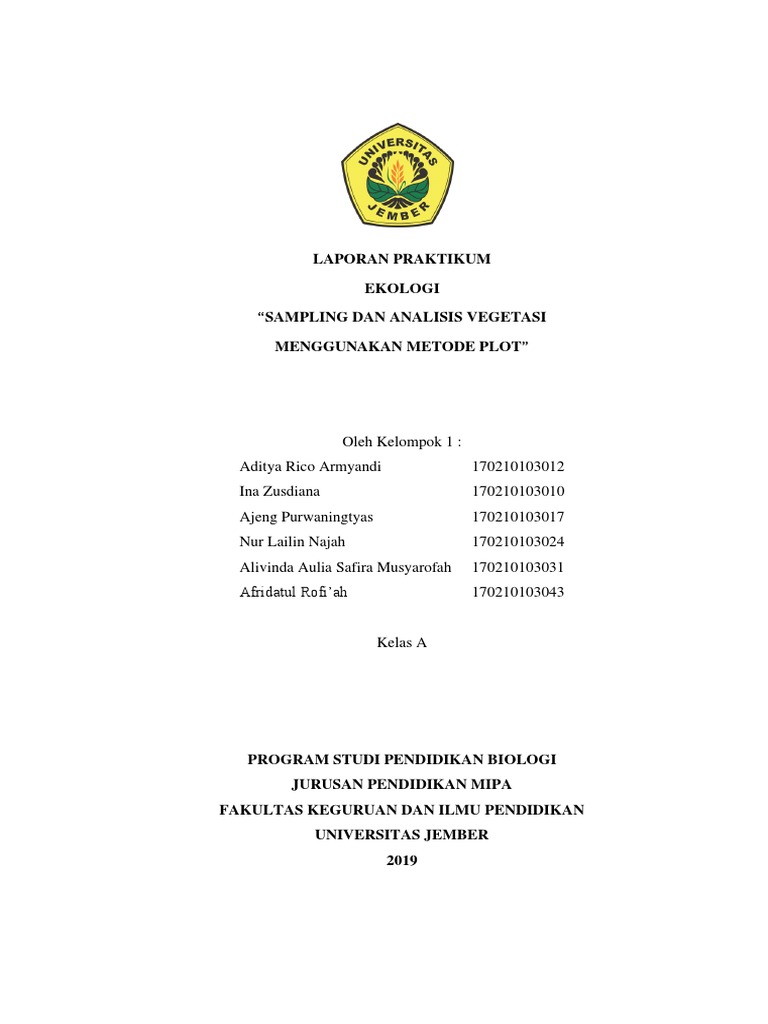 Analisis Vegetasi Metode Plot | PDF