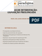 Técnicas de intervenção: exposição prolongada para TEPT e TOC