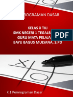 Materi Pemrograman Dasar 1.1 Algoritma Pemrograman