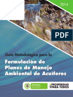 Guía metodológica para la formulación de los Planes de Manejo Ambiental de Acuíferos - Ministerio de Medio Ambiente - 2014.pdf