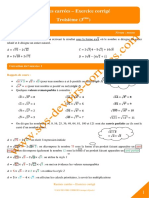 Racines Carrees Exercice Corrige 3e