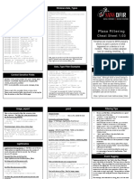 Plaso Filtering: Cheat Sheet 1.03