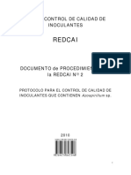 Azospirillum Protocolo Control de Calidad de Inoculantes Que Contienen Azospirillum REDCAI