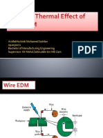 Study Thermal effect of Wire EDM