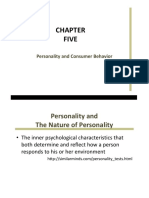 Personality and Consumer Behavior