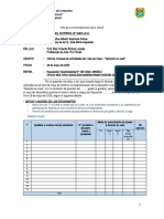 Informe mensual del actividades realizadas del DOCENTE Aprendo en casa MINEDU DREA