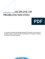 Eight Discipline of Problem Solving