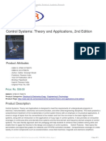 Control Systems: Theory and Applications, 2nd Edition: Product Attributes